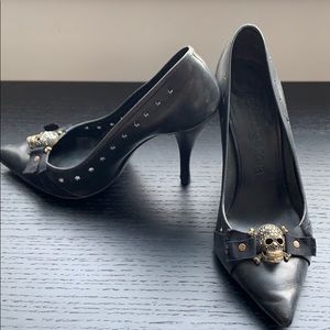 Pedro Garcia heels w/ Swarovski skulls